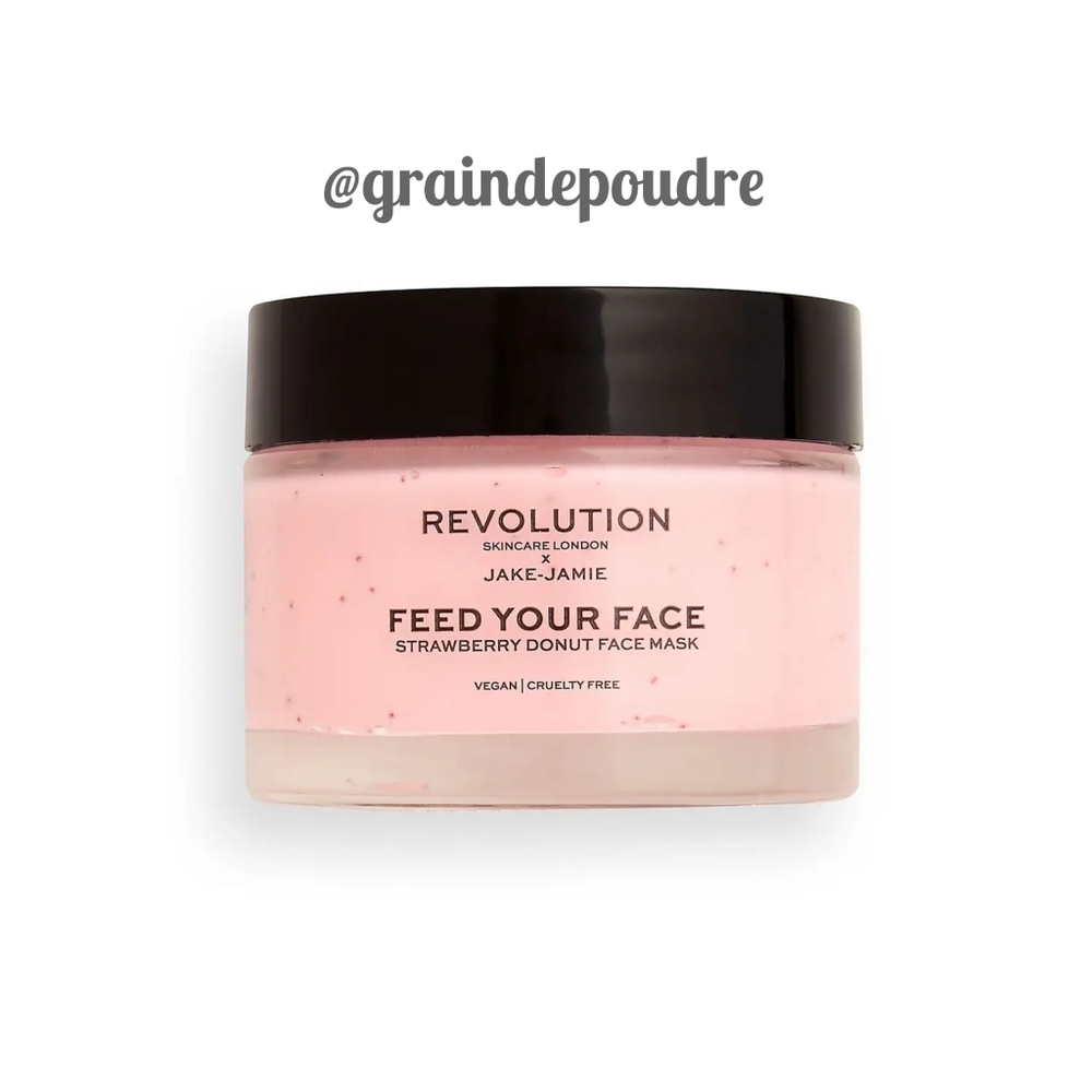 New! Revolution Skincare x Jake Jamie Feed Your Face Strawberry Donut Face Mask